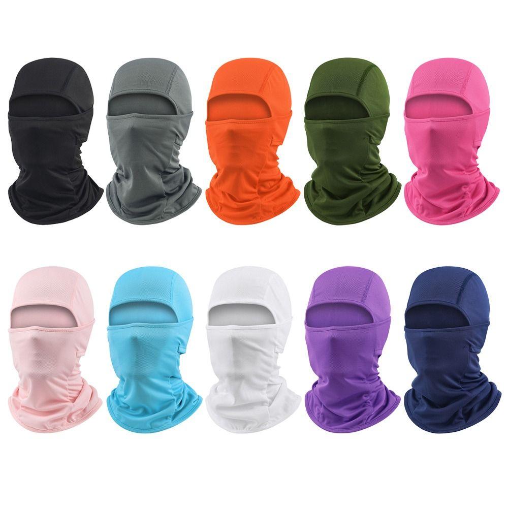 Cycling Helmet Sun Protection Face Hood Face Cover Cooling Neck Cycling Balaclava Full Face Cap
