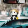 Decoraction Panda Car Pendant Swing Doll Rearview Mirror Hanging Car Hanging Ornament  Car Decor