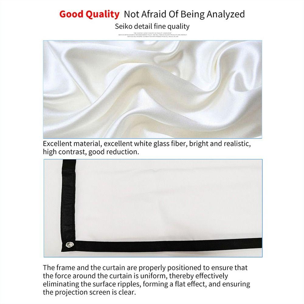 Inch Accessories Home Outdoor Simple Curtain Projection Screen Anti-light Screen Projector Curtains