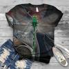 Dragonfly Trendy Men's Short Sleeved 3D T-shirt Style Casual 3D Men's T-shirt