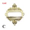 5PCs Name Card Label Frame Card Holder Antique Tags Drawer Pull Label Holder Cabinet File Vintage