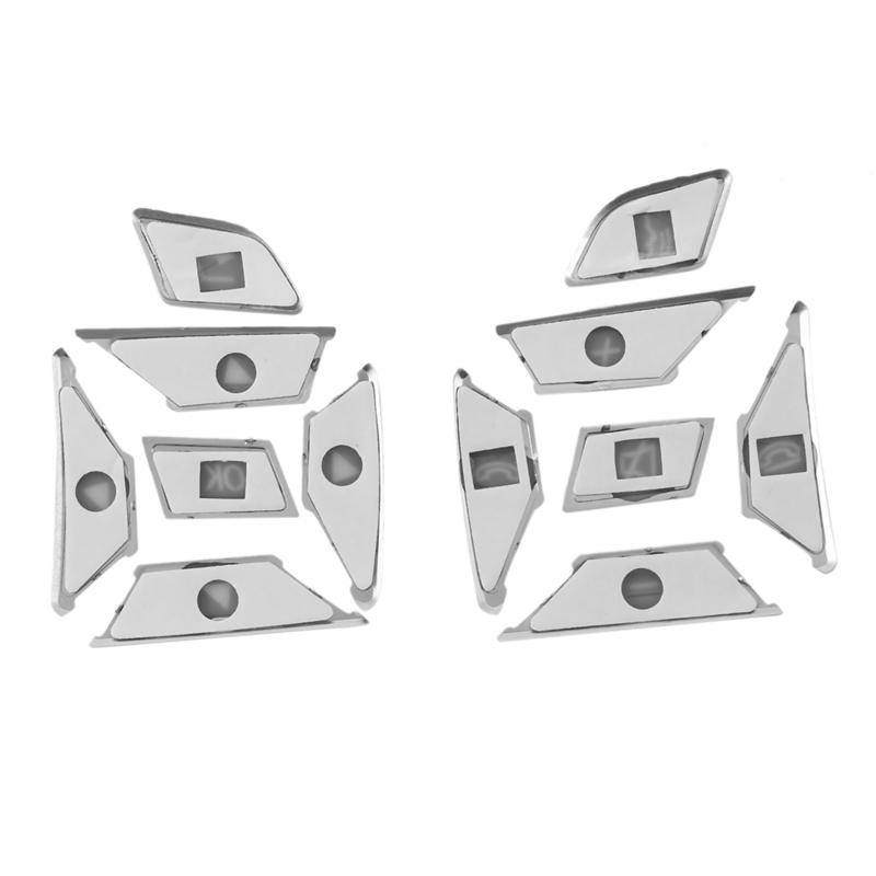 Steering Wheel Button Switch Trim Cover Sticker For Mercedes Benz A B C E Ml Gl Cla Gla Glk Sl Slk Class W176 W246 W212 W204