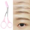 Women Eyebrow Trimmer Comb Eyelash Hair Scissors Cutter Remover Tool