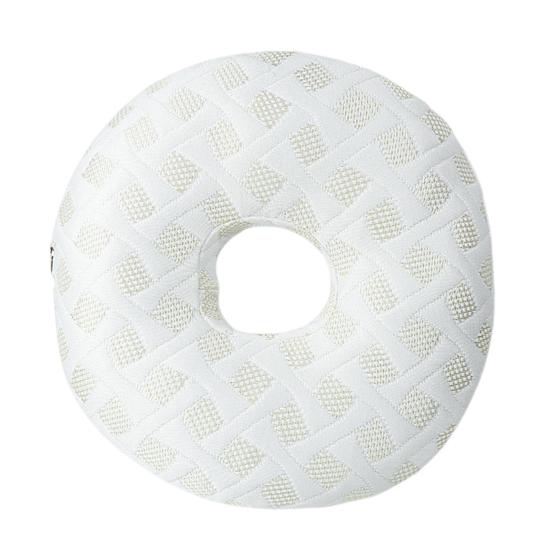 Подушка для пирсинга уха для спящих на боку Мягкая подушка-пончик с отверстием для облегчения боли в ухе, пролежней O-образная подушка для сна на боку для взрослых