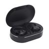 Bluetooth Earphone Waterproof Stereo Noise Cancelling Wireless Earbuds with Mic Earhook for Driving Sports Travel Black