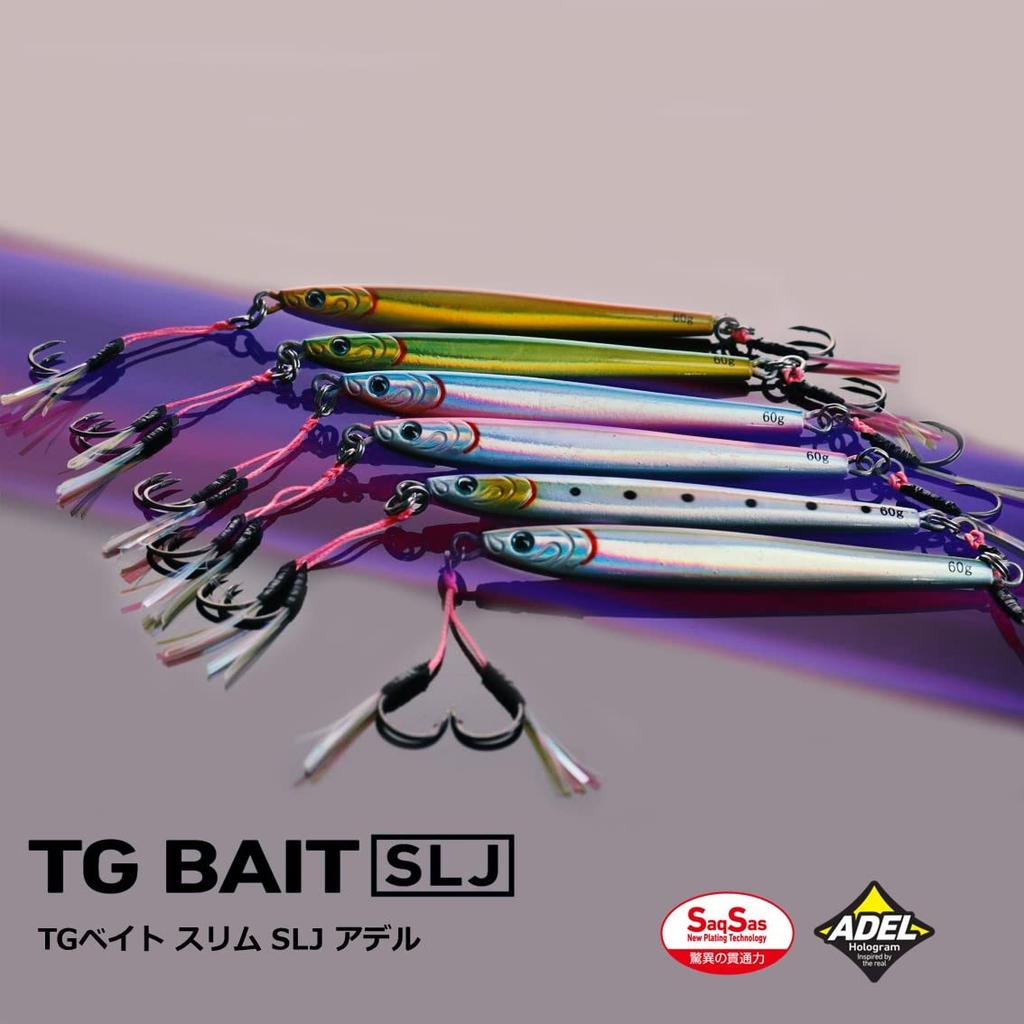 Daiwa Metal Jig TG Bait Slim SLJ 80g Adel Flash Red Gold