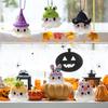 Halloween Crochet Ghost Ornament Cute Handmade Knitted Frog/Cat/Spider/Strawberry Ghost Hanging Decoration for Car Rearview Mirror Bag Charm