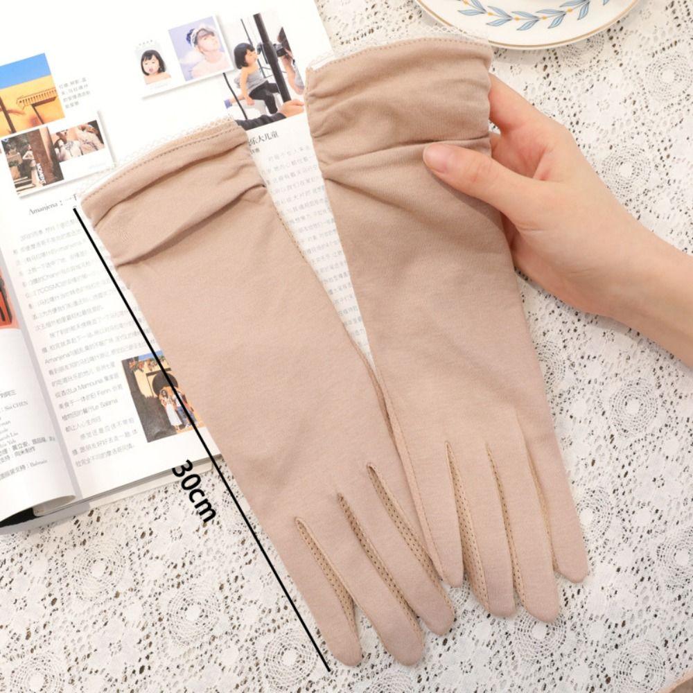 Anti-UV Women Gloves Touch Screen Sunscreen Gloves Fashion Mittens Spring Summer