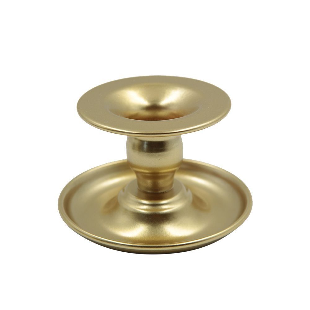 Handmade Round Candlestick Romantic Metal Candle Holder Modern Long Pole Candle Cup  Home