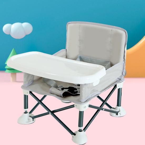 Baby Outdoor Beach Chair with Non-Slip Pads High Stability Strong Load-bearing Portable Compact Folding Chair Kids Infant Dinner Table