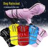 Reflective Hooded PU Pet Raincoat for Dogs, Fits Teddy and Bichon Breeds