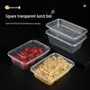 Transparent PP Plastic Bento Lunch Box with Lid - Durable, Disposable Takeaway Packaging for Restaurants
