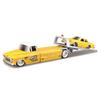 Maisto 1/64 Scale Elite Transport Diecast Model Car (1957 Chevrolet Flatbed / 1987 Chevrolet Caprice - Yellow)