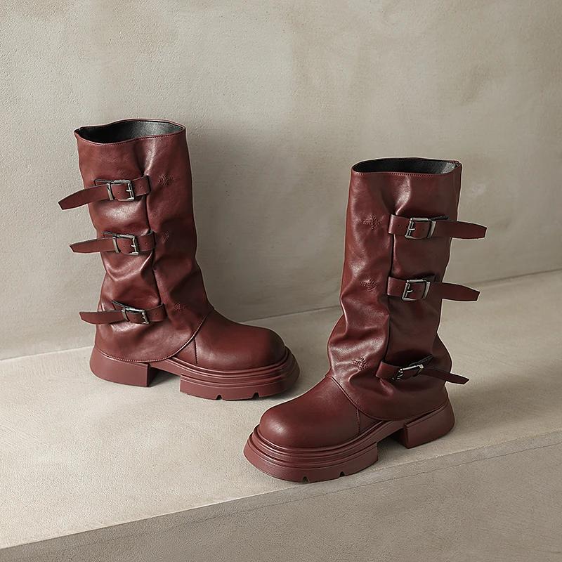 Outdoors Buckle Decoration Women's Shoes 2024 Hot Sale Solid Color Fashion Autumn Winter Wear Resistant Shoes for Women