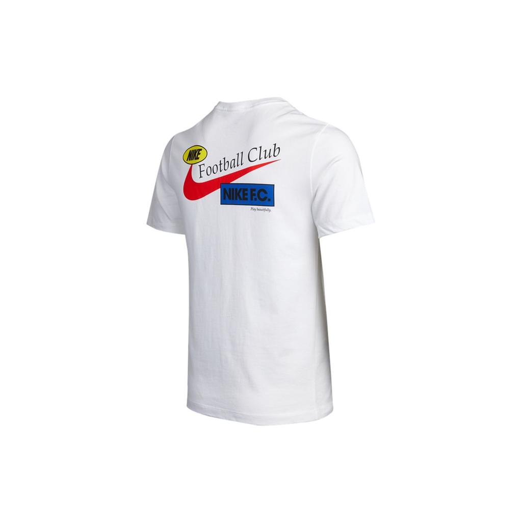 Nike FC Seasonal Graphic Print Sports Crew Neck Short Sleeve T-Shirt Men Tops White DH3703-100