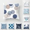 Blue Geometric Decorative Pillowcase Office Living Room Car Ornaments Home Pillowcase