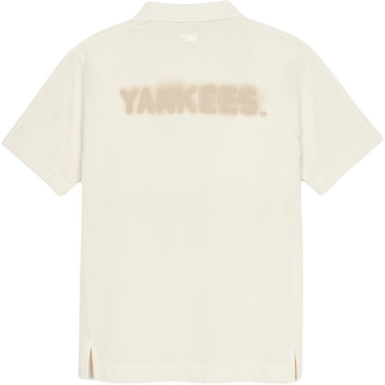 New MLB T Shirts Men's Beige 3APQB0453-50CRD