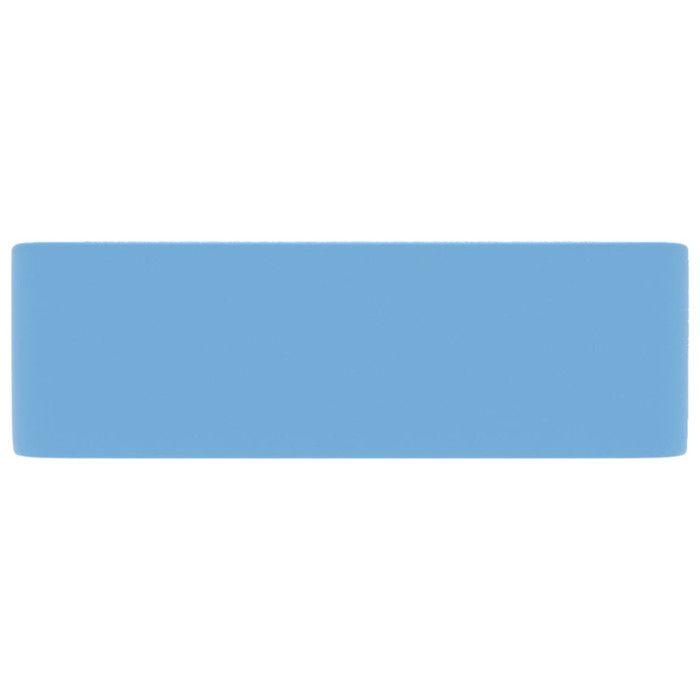 VidaXL Luxury Washbasin Countertop Basin Toilet Hand Wash Basin Bathroom Cosmetic Room Rectangular Light Blue Matte 147044