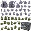 Path Gaming Goblin Horde Miniature Kit, 46 Unpainted Figures, 28mm Scale, Tabletop Role-Playing/D&D Compatible, Gob46