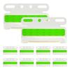 MAKUMINORS LED 24V Side Marker COB Waterproof Dustproof Under Light Truck Deco Truck with Brackets Set of 10 Green Ultra-thin