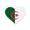 Aimant Coeur Drapeau Algérie - Multicolore - 6 Cm - 50 Pièces - Résine Synthétique - Mixte