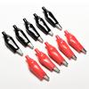 10Pcs/5Pairs 44Mm Alligator Clip Clamp Test Testing Probe Black+Red Large Size
