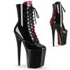 20Cm Black Thin Heel Thick Sole Waterproof Table High Short Boots Female Boots Pole Dance Super High Heels Model YKC