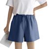 Women's Solid Color Linen Cotton Hemp Casual Sports Casual Shorts Pants