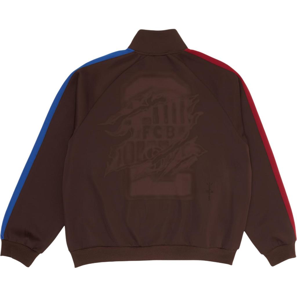 Nike FC Barcelona X Cactus Jack Retro Zip Anthem Jacket Brown Unisex Outerwear FQCJ-WNJ01