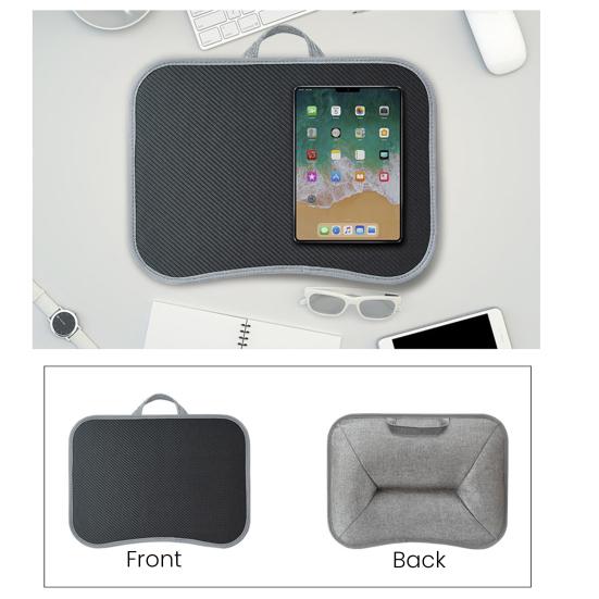 Laptop Lap Desk for 13-15Inch Laptops Portable Folding Laptop Table with Carry Handle Soft Pillow Cushion Multi-functional Lap Desk