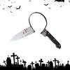 Bleeding Knife Elastic Horror Headband Plastic Head Hoop Accessory Funny Prop Party Favors