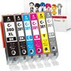 Compatible Ink Cartridges for X X Set with Remaining Ink Level IC Chip Compatible by Green High-Quality Canon BCI-380XL (Black) 1, BCI-381
