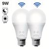 Energetic Motion Sensor Light Bulb, 9W (60 Watt Equivalent), Indoor/Outdoor Automatic Activated By Motion, A19