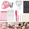Heating Candy Wax with Mold Kitchen Tool Electric Chocolate Melting Pot DIY Scented Candle Soap Butter