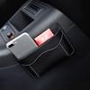 Car Storage Box PU Leather Universal Cards Mobile Phone Collecting Sticky Bag Car Pouch Bags Organizer Interior Accessories