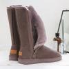 Fashion 2024Women Winter Boots Plush Warm Snow Boot Suede Leather Causal Boots Zipper Mid-calf Boots for Women Platform Boot Botas Mujer