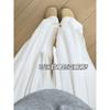 White Linen Wide-leg Pants Women's New Summer High-waisted Loose Straight Casual Pants Cotton and Linen Trousers
