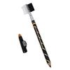 Stylish Good Color Rendering Eye Liner Pen with Sharpener and Brow Comb Brush for Women