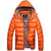 Men Down Jackets Parka Hooded Winter Coat Male Warm Long Sleeve Jacket Casual Zipper