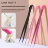 Silicone Embossing Nail Art Tweezers: Double-Headed Tool for Precise Sticker and Tape Application.