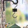 Bird Feeder Hanger Heavy Duty Max Load Capacity Dual Heads Anti-Ant Guard S-shaped Hook Outdoor Hummingbird Feeder Holder with Brush