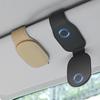 Car Glasses Clip Sun Visor Multifunctional Storage Ticket Business Card Holder Leather Glasses Case Clip Car Accessories