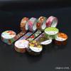 Kamiiso Sansho Washi Kimono Beauty Masking Set Cherry and Twisted Plum 15mm Wide X 7m Japanese-made Tape, 3-roll (Nadeshiko, Chrysanthemum, Blossom,