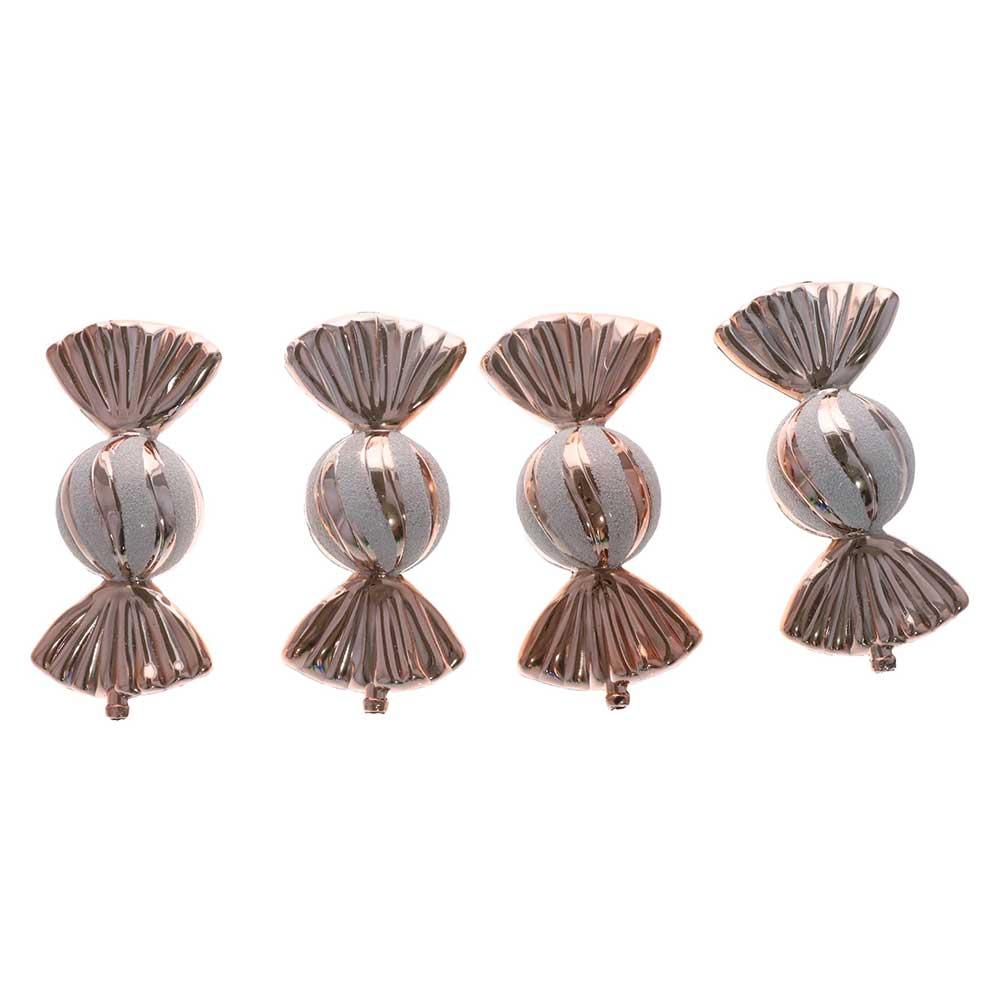 4pcs Colorful Christmas Candy Pendants Electroplating Colorful Candy Interesting Party