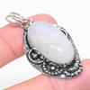 Rainbow Moonstone Handmade 925 Sterling Silver Gift Pendant 2.05" D4F91