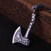 Nordic Viking Stainless Steel Axe Plus Celtic Axe Titanium Steel Pendant Necklace Men