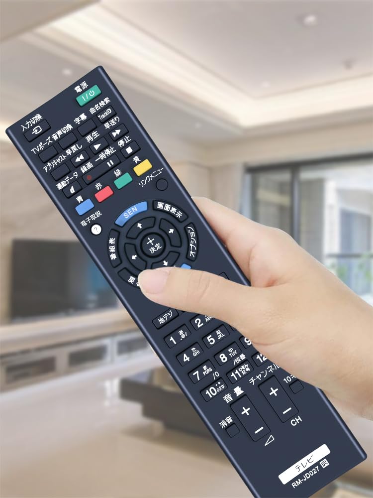 CLVIZCXOM Replacement Remote Control for Sony SONY Remote Control Compatible with RM-JD027 KDL-40EX750 KDL-32EX550 KDL-26EX540 KDL-22EX540