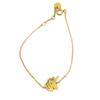 [P5640] - Handcrafted Gold 'Unicorn' Steel Bracelet - 15x12 Mm