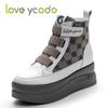 love ycodo Spring and Autumn Women's and Girls' Students Thick Sole Fashion Casual Ankle Boot Shoes