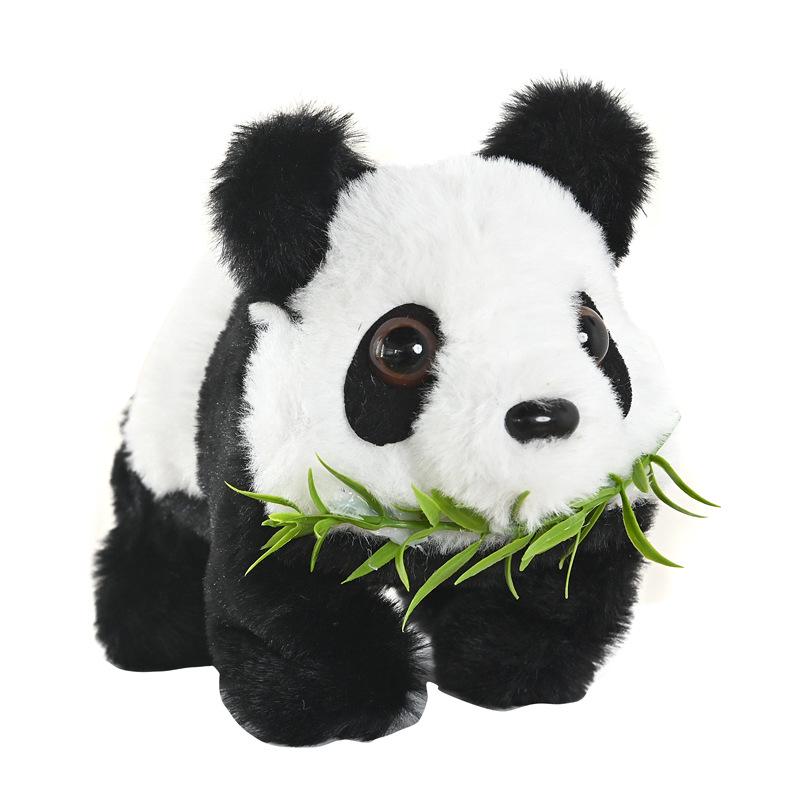 Electric Wagging Tail Plush Panda Toy for Children
